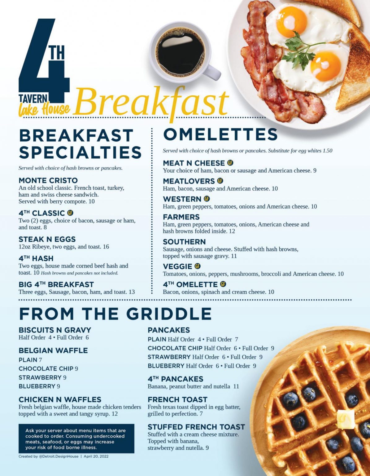 Breakfast menu shop near me